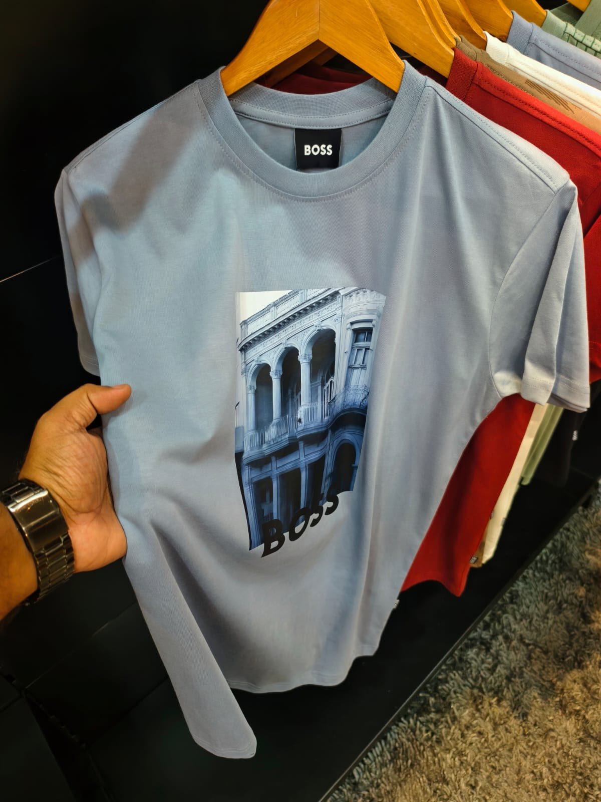 BOSS Premium Regular Tshirt (Light Blue)