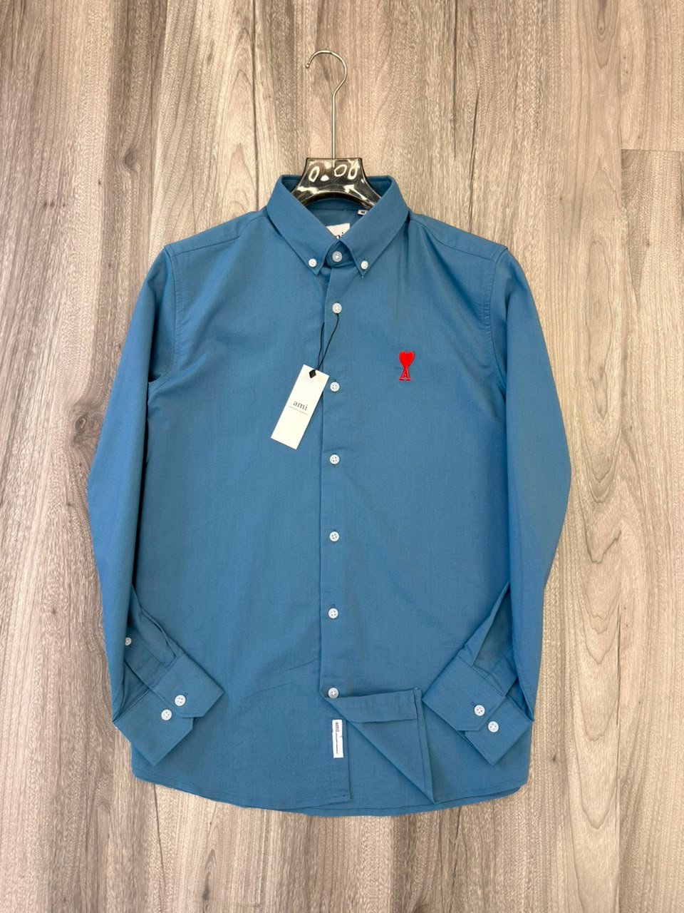 Imported Teal Blue Shirt Color Oxford Lycra Shirt