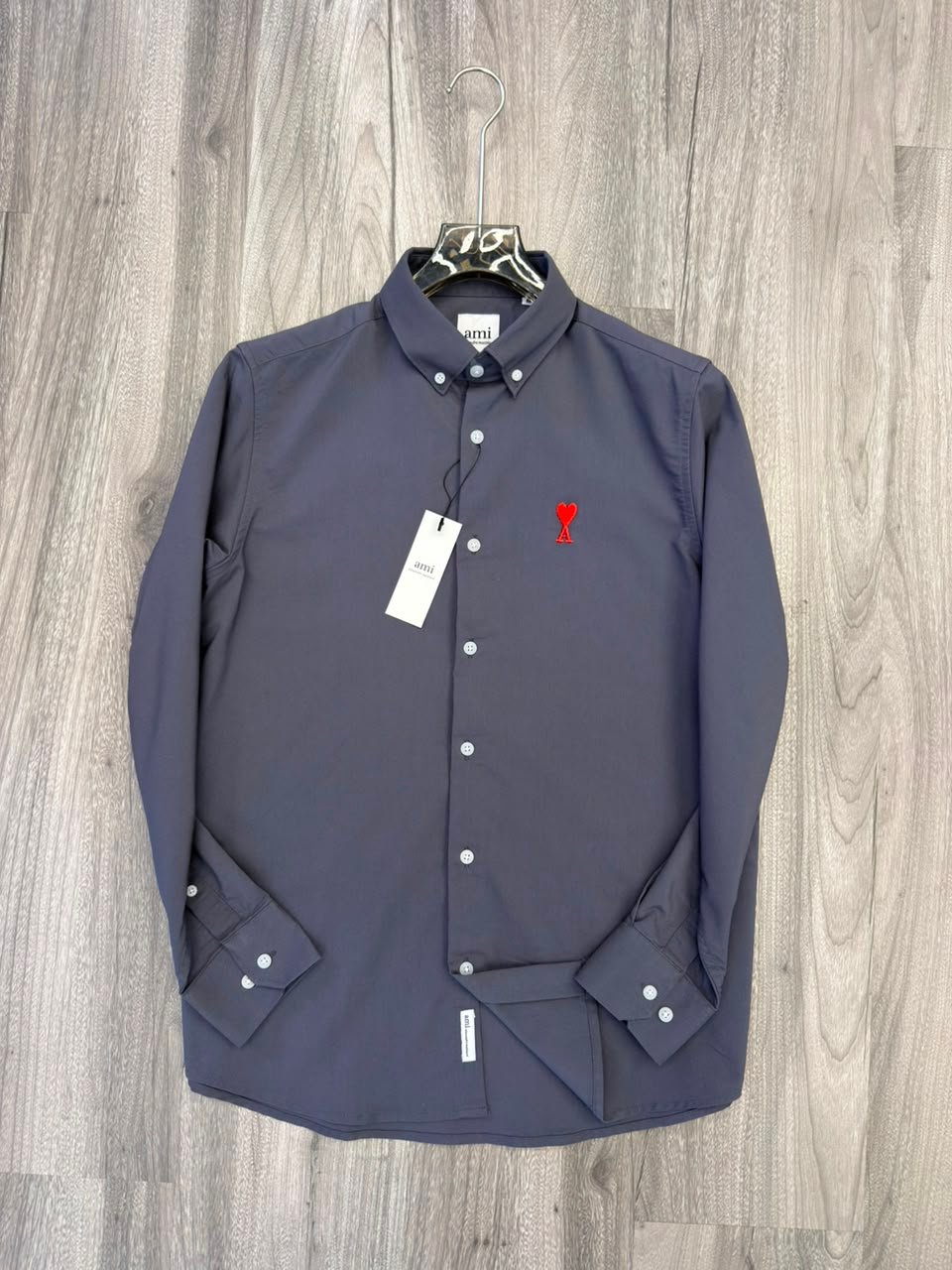 Imported Charcoal Grey Shirt Color Oxford Lycra Shirt